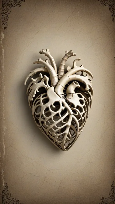 skeleton heart