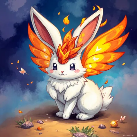 fire fairy pokemon bunny