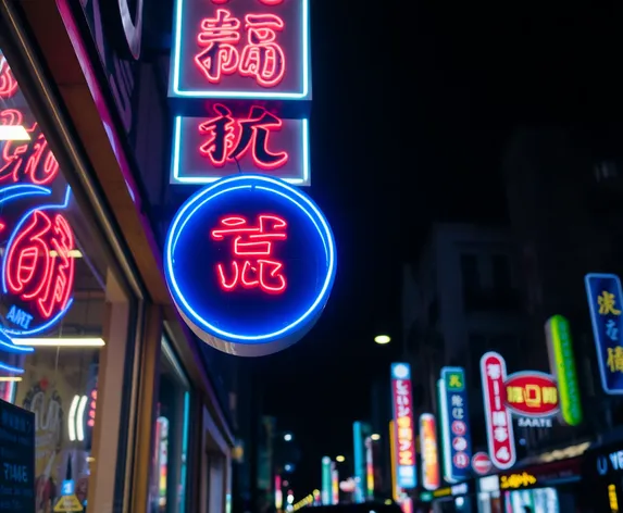 9pm neon sign