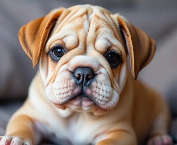 puppy with wrinkles