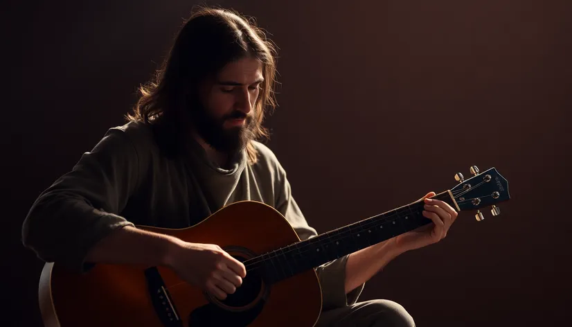 jesus with guitar