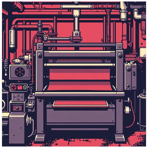 pixel art screenprinting press