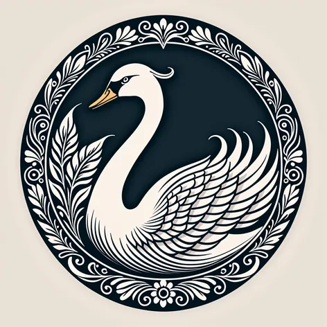 A majestic swan, rendered