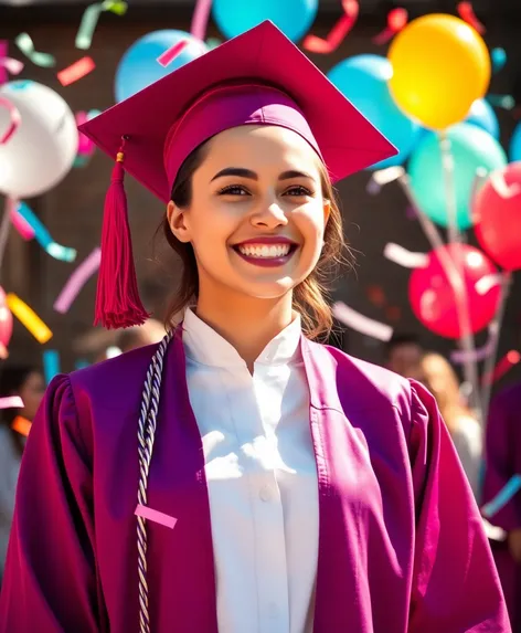 fun girl college graduation