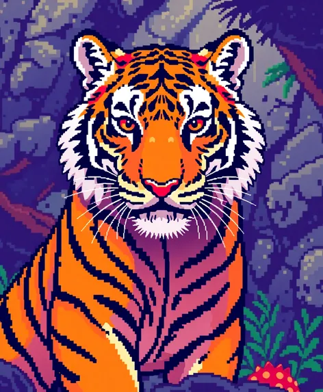 tiger pixel art