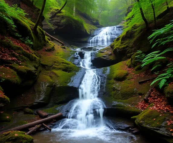 long creek falls blue