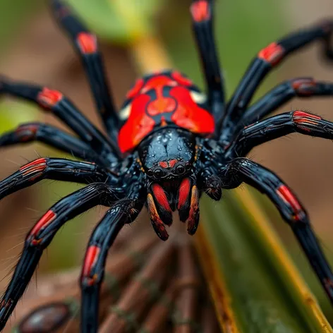 black and red spider