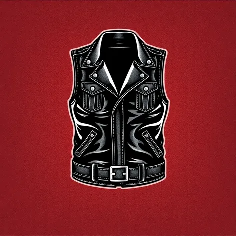 biker vest svg