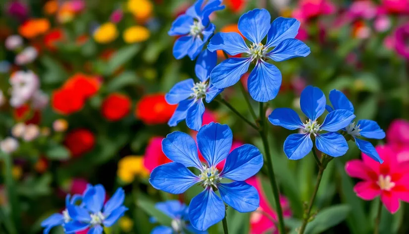 royal blue flowers