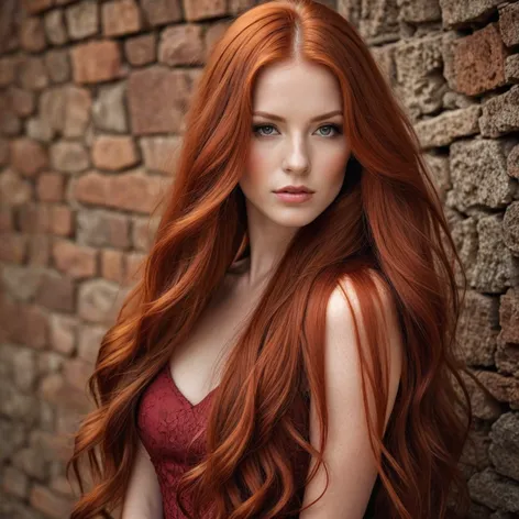 long red hair