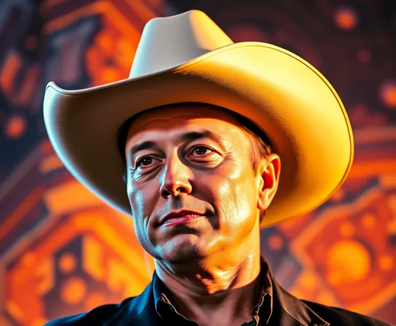 elon musk wearing cowboy