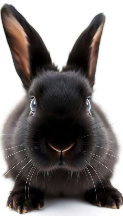 pure black rabbit