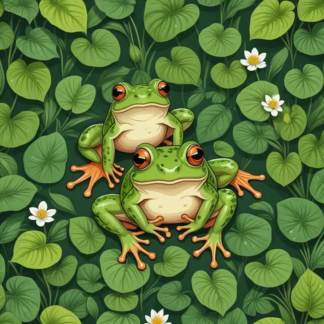 cute frog in a