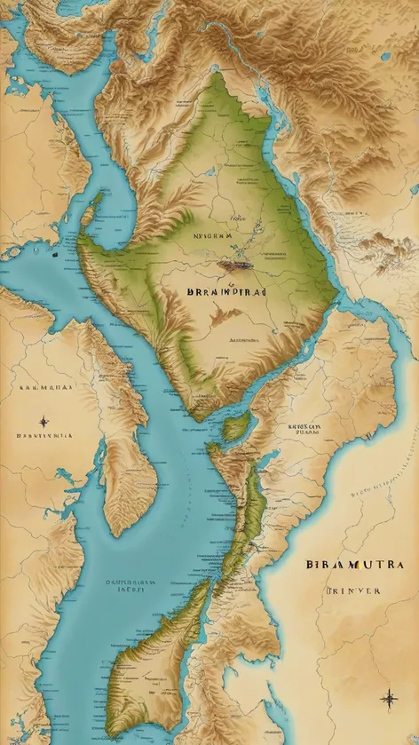 brahmaputra river map