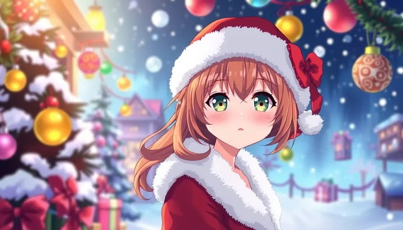 christmas anime girl