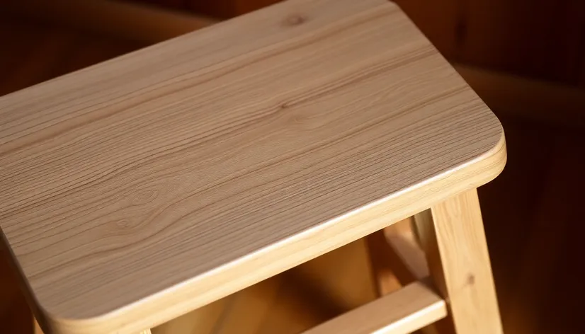 wooden step stool seat