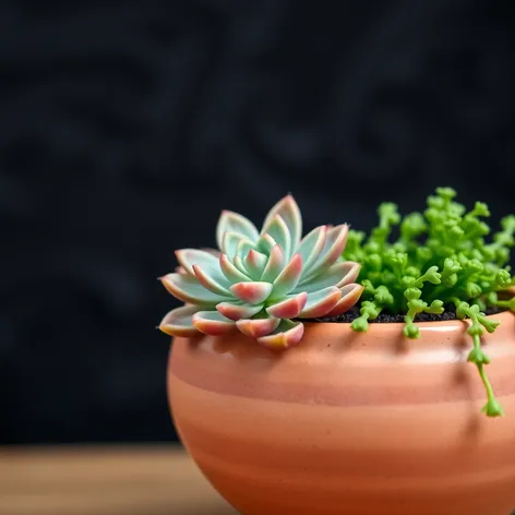 succulent with pot