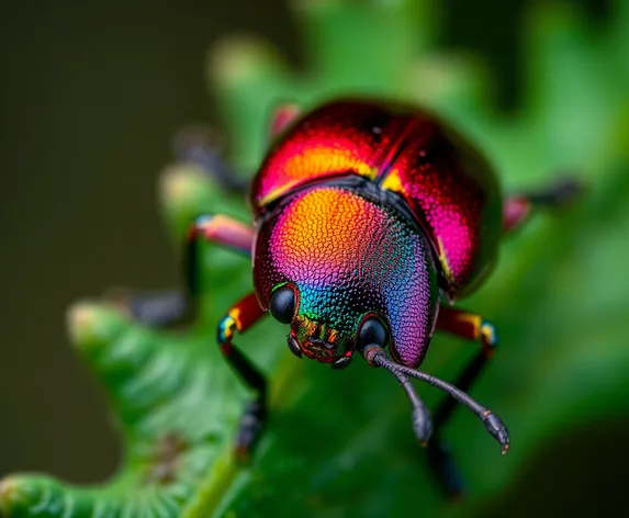 iridescent beetle