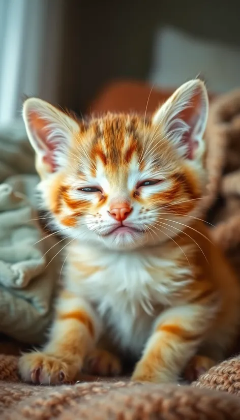 exhausted from kitten