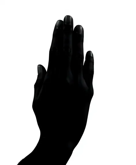 praying black hands transparent