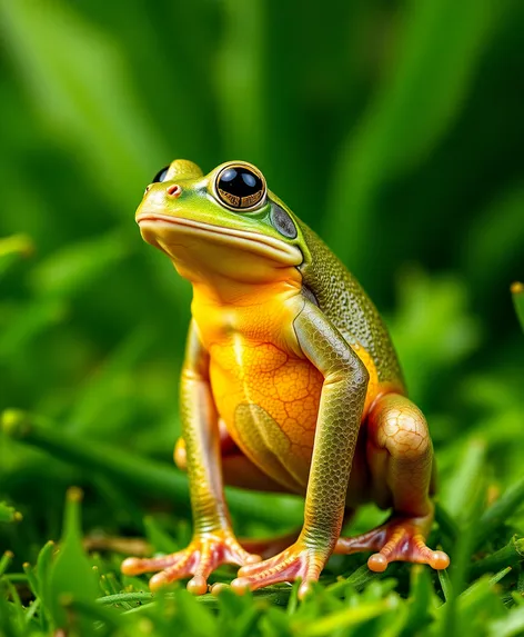 frog standing up