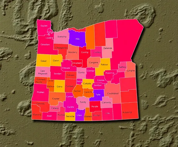 map of oregon counties