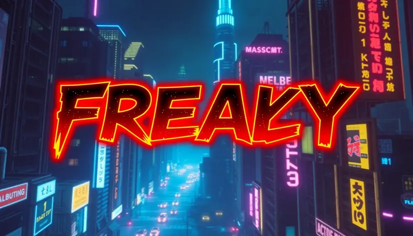 freaky text font