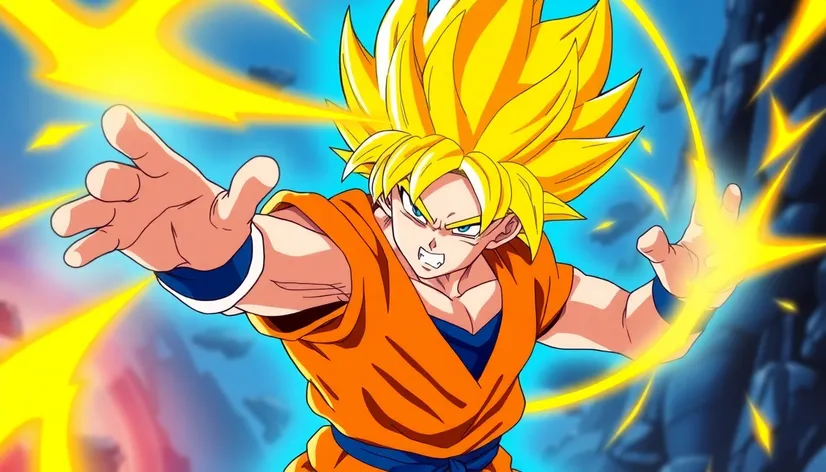 goku with yellow hair