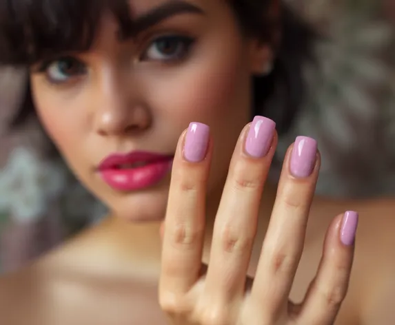 natural pink nails