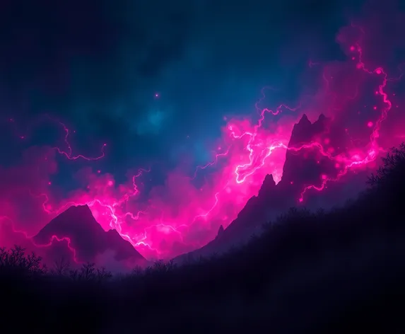 pink glowing magic