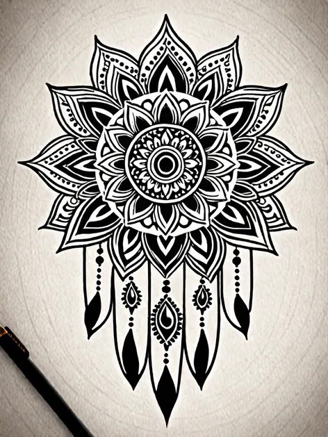 mandala hand tattoo