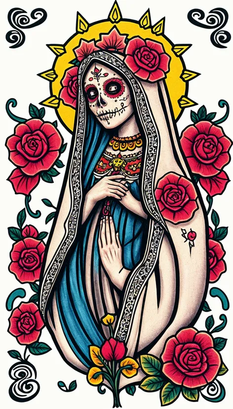 santa muerte tattoo