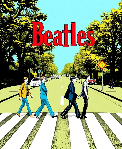 beatles album cover crosswalk