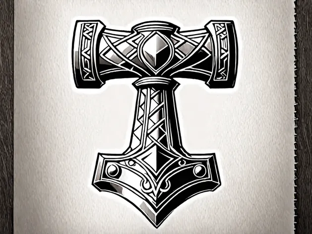 thor's hammer tattoo