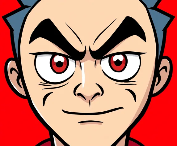 easy cartoon angry eyes