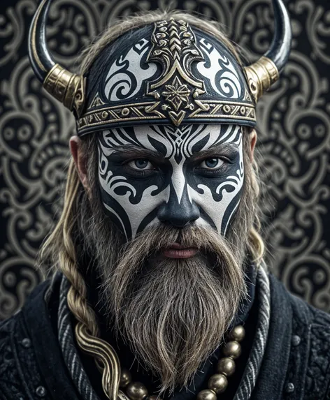 viking face paint