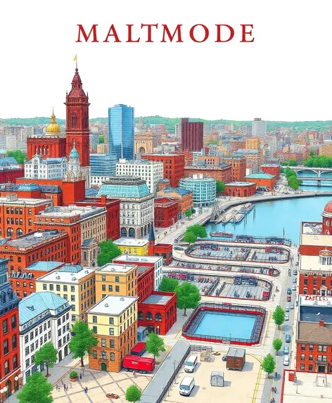 maryland baltimore detailed map