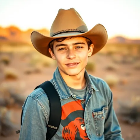 cowboy hat teenager