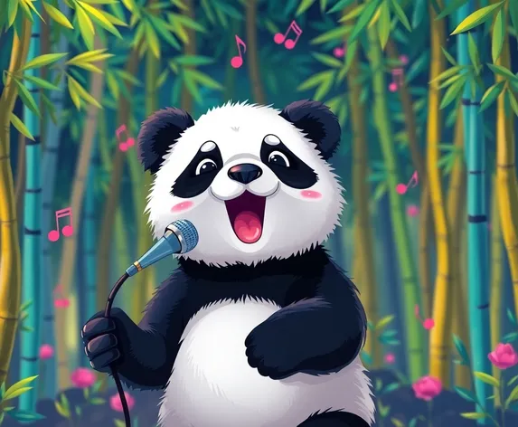 singing panda