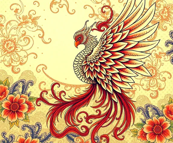 feminine rebirth phoenix tattoo