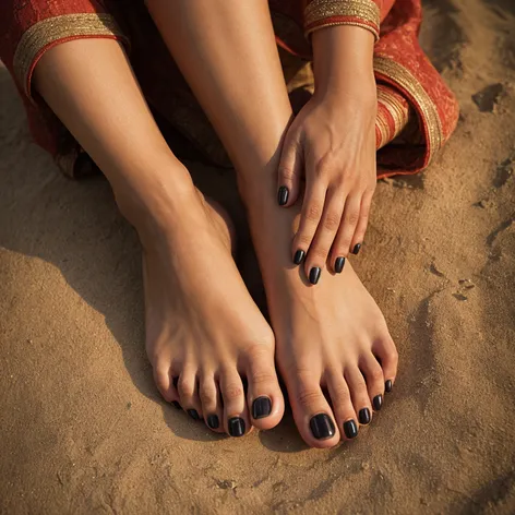 Girl feet, Indian young