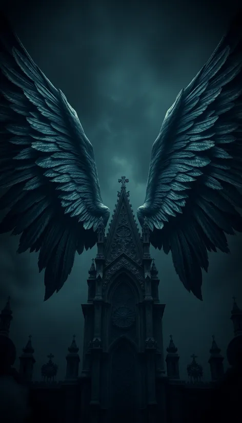 black angel wings