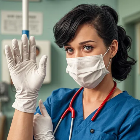 katy perry, nurse in