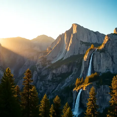 lower yosemite fall vista