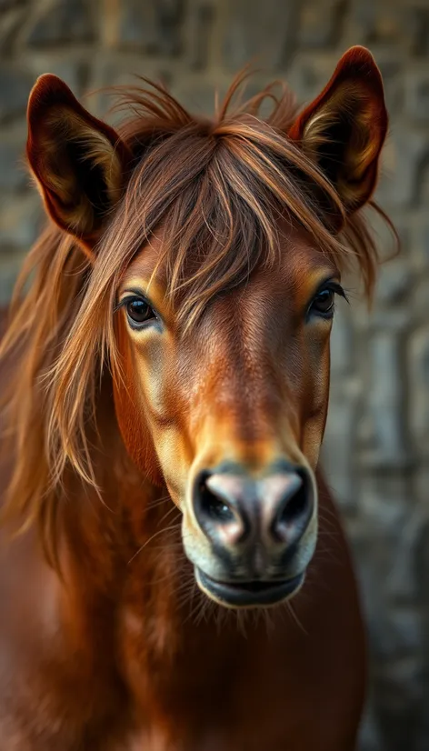 brown chestnut hair