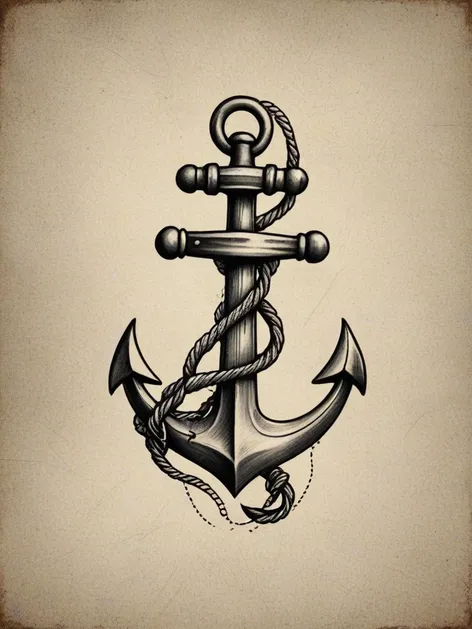 simple anchor tattoo