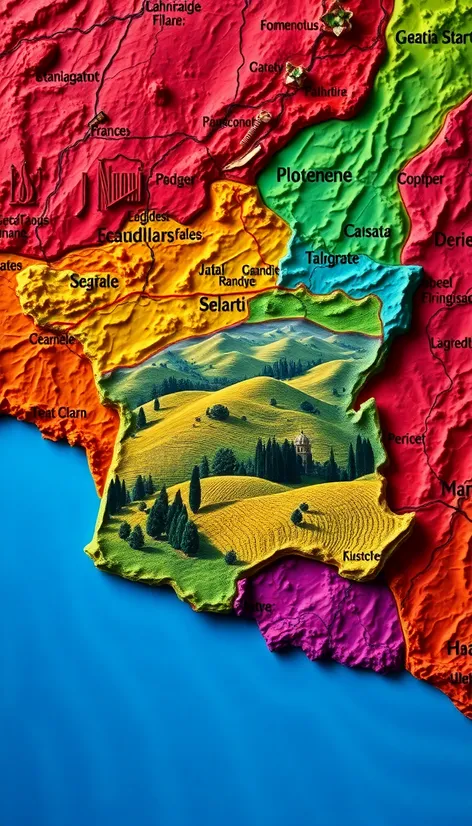 map of southern france