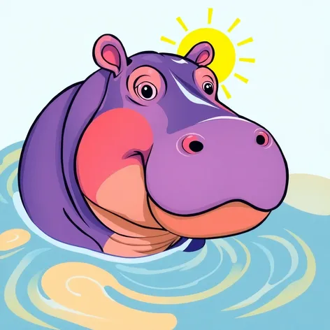 hippo coloring pages