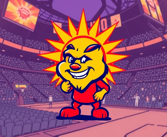 suns mascot retro