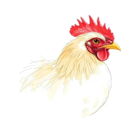 realistic sketch chicken drawing